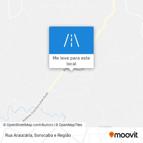 Rua Araucária mapa