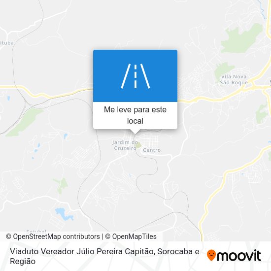 Viaduto Vereador Júlio Pereira Capitão mapa