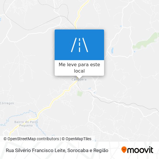 Rua Silvério Francisco Leite mapa