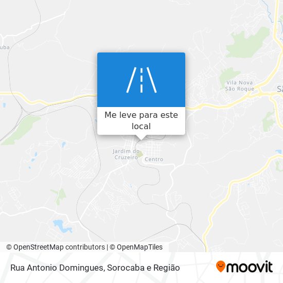 Rua Antonio Domingues mapa