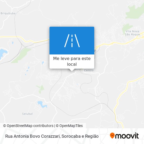 Rua Antonia Bovo Corazzari mapa