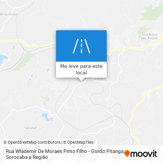 Rua Wlademir De Moraes Pinto Filho - Gordo Pitanga mapa