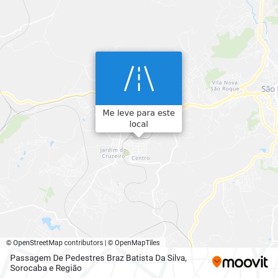 Passagem De Pedestres Braz Batista Da Silva mapa