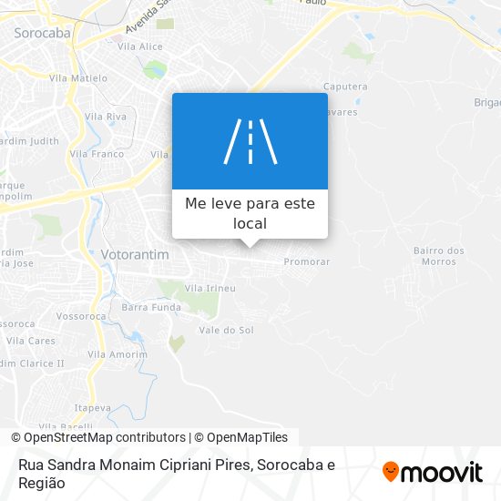 Rua Sandra Monaim Cipriani Pires mapa