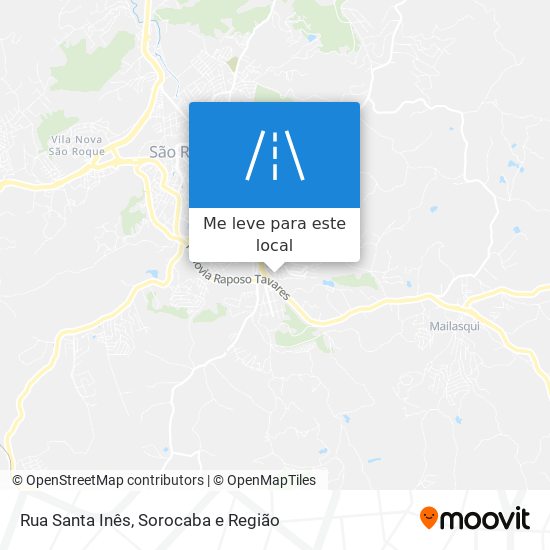 Rua Santa Inês mapa