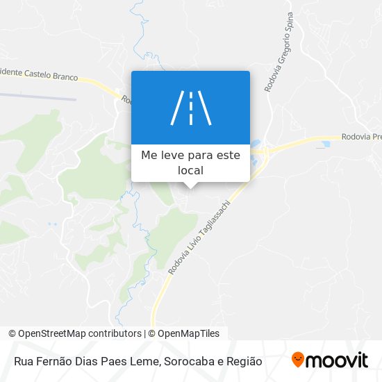 Rua Fernão Dias Paes Leme mapa