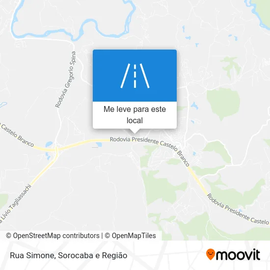 Rua Simone mapa