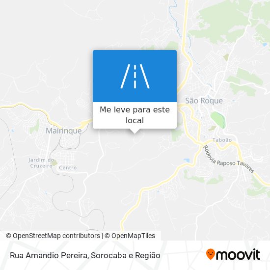 Rua Amandio Pereira mapa