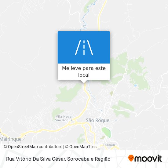 Rua Vitório Da Silva César mapa