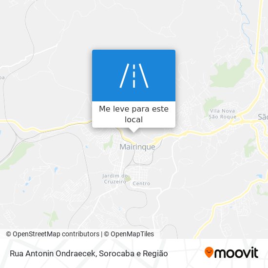 Rua Antonin Ondraecek mapa