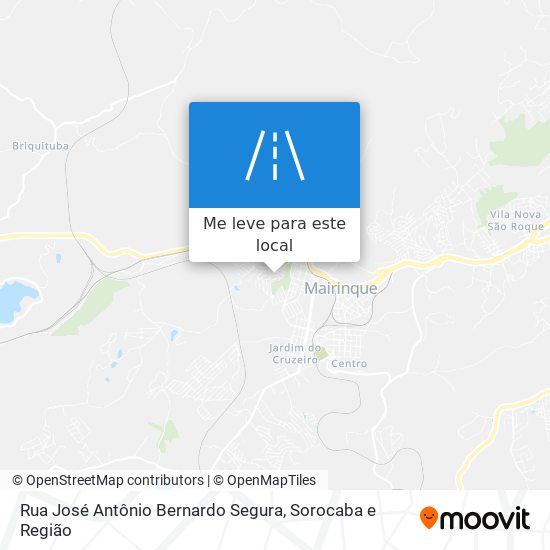 Rua José Antônio Bernardo Segura mapa