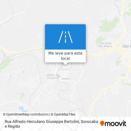 Rua Alfredo Herculano Giuseppe Bertolini mapa