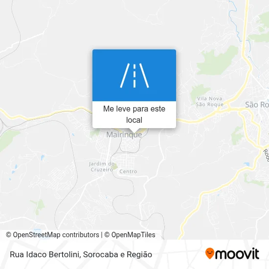 Rua Idaco Bertolini mapa