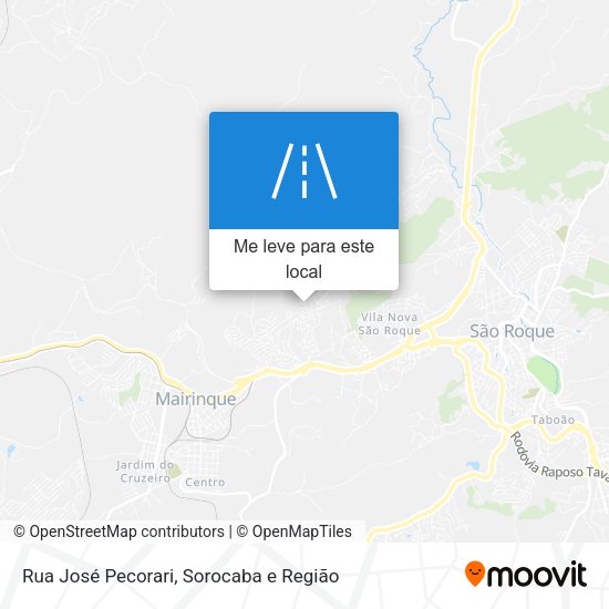 Rua José Pecorari mapa