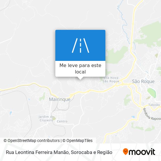 Rua Leontina Ferreira Manão mapa