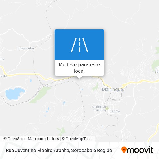 Rua Juventino Ribeiro Aranha mapa