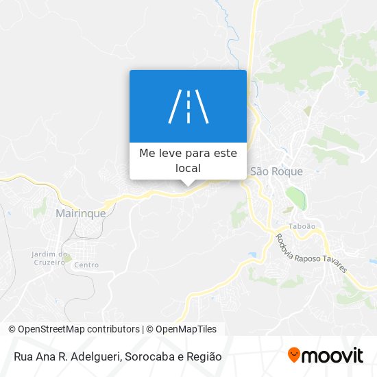 Rua Ana R. Adelgueri mapa