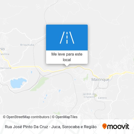 Rua José Pinto Da Cruz - Juca mapa