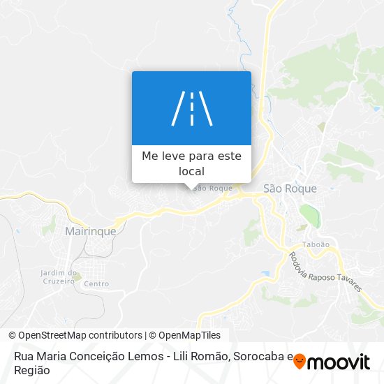 Rua Maria Conceição Lemos - Lili Romão mapa