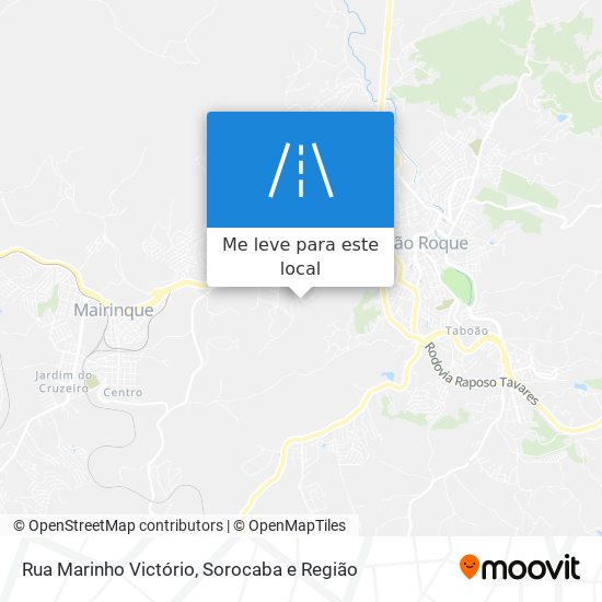 Rua Marinho Victório mapa