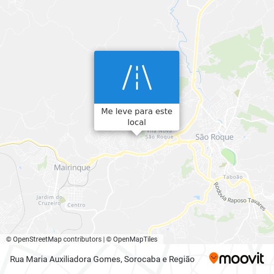 Rua Maria Auxiliadora Gomes mapa