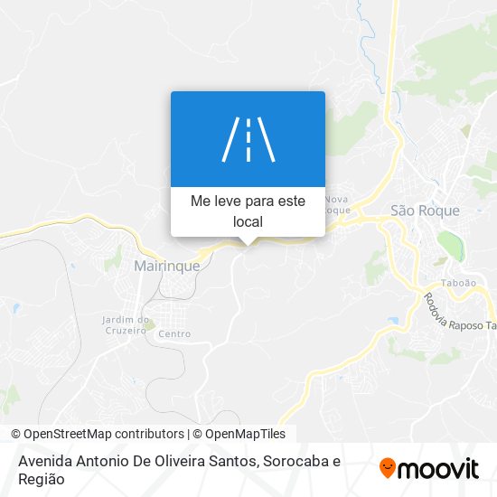 Avenida Antonio De Oliveira Santos mapa