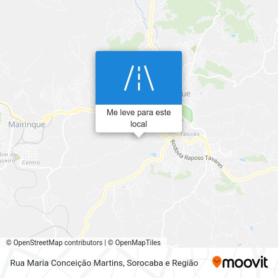 Rua Maria Conceição Martins mapa