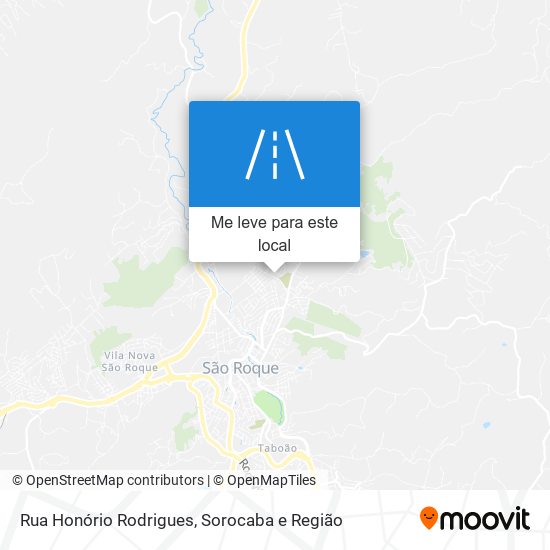 Rua Honório Rodrigues mapa