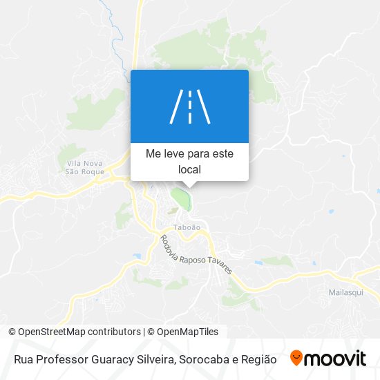 Rua Professor Guaracy Silveira mapa