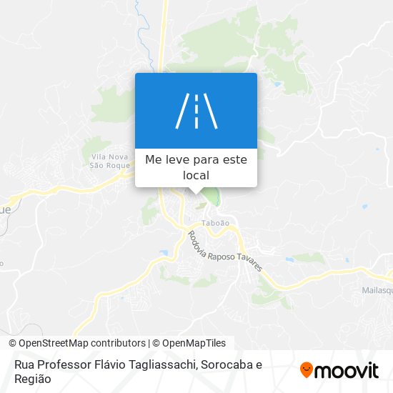 Rua Professor Flávio Tagliassachi mapa