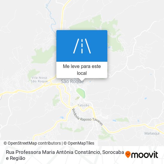 Rua Professora Maria Antônia Constâncio mapa