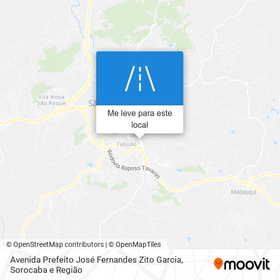 Avenida Prefeito José Fernandes Zito Garcia mapa