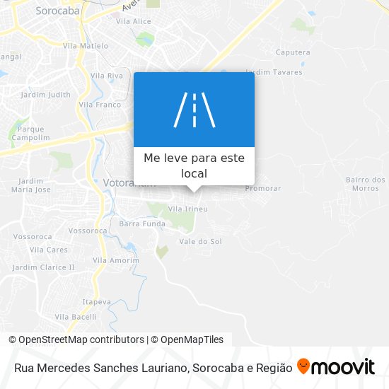 Rua Mercedes Sanches Lauriano mapa