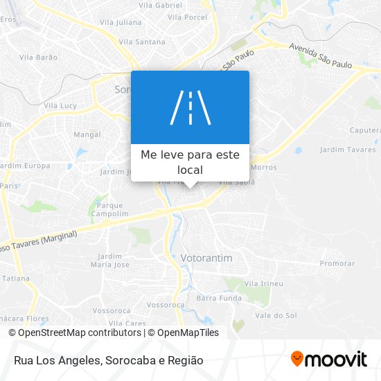 Rua Los Angeles mapa