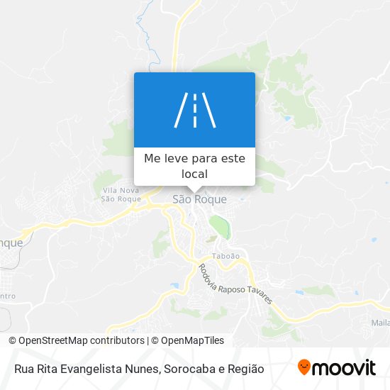 Rua Rita Evangelista Nunes mapa