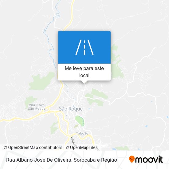 Rua Albano José De Oliveira mapa
