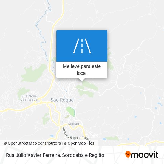 Rua Júlio Xavier Ferreira mapa