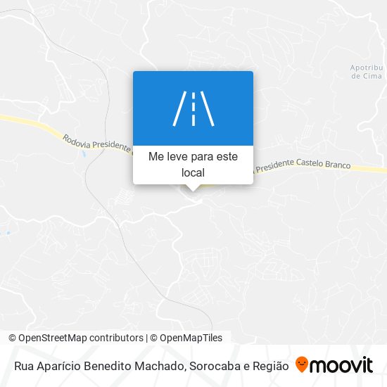 Rua Aparício Benedito Machado mapa