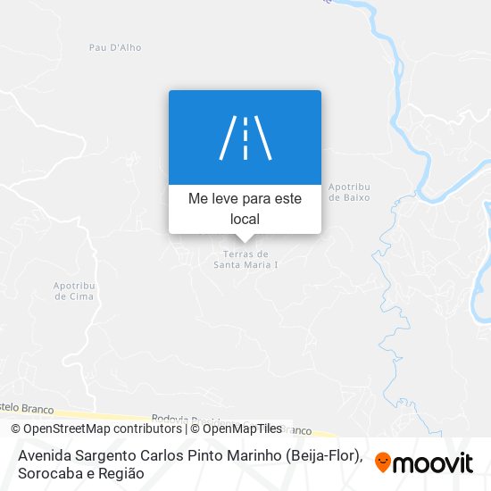 Avenida Sargento Carlos Pinto Marinho (Beija-Flor) mapa