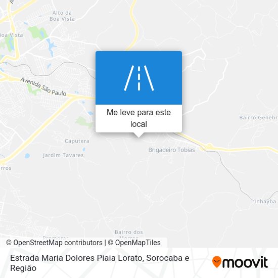 Estrada Maria Dolores Piaia Lorato mapa