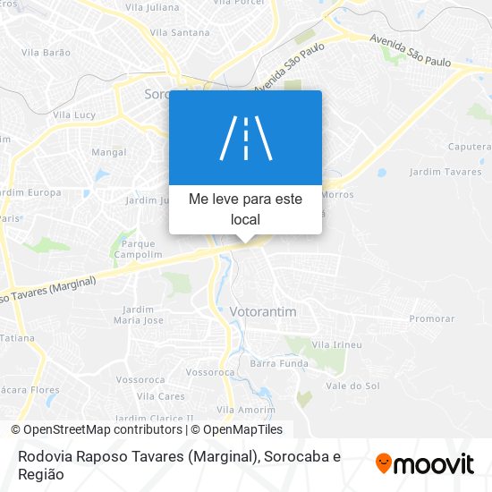 Rodovia Raposo Tavares (Marginal) mapa