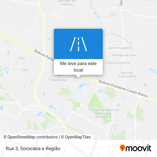Rua 3 mapa