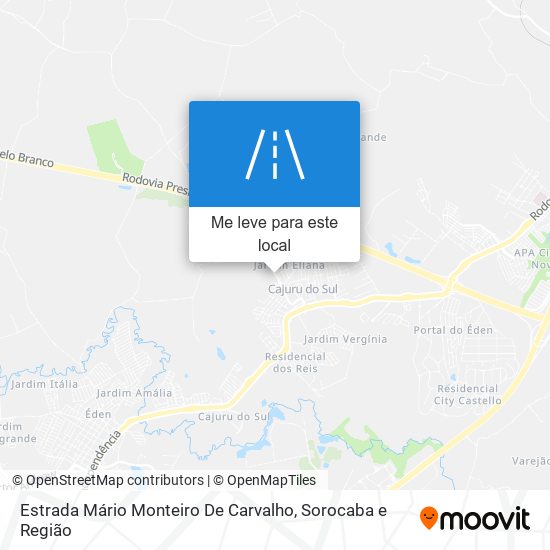Estrada Mário Monteiro De Carvalho mapa
