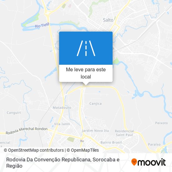 Rodovia Da Convenção Republicana mapa