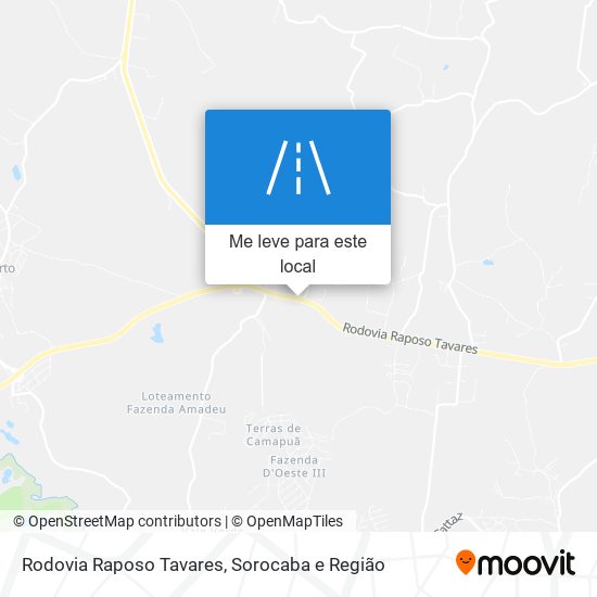 Rodovia Raposo Tavares mapa