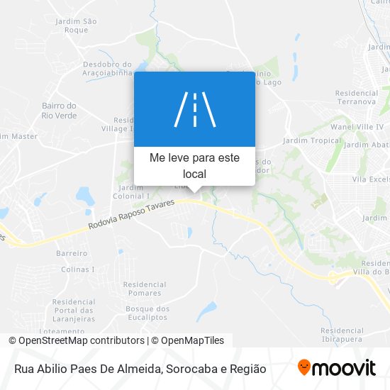 Rua Abilio Paes De Almeida mapa