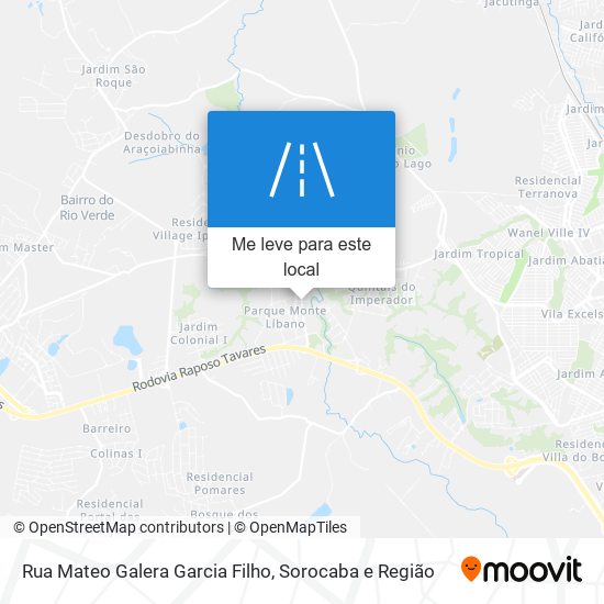 Rua Mateo Galera Garcia Filho mapa