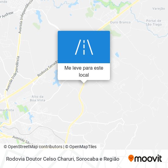 Rodovia Doutor Celso Charuri mapa