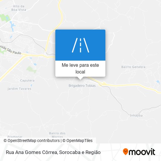 Rua Ana Gomes Côrrea mapa