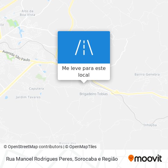 Rua Manoel Rodrigues Peres mapa